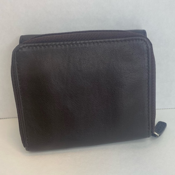 Mossimo Genuine Leather BROWN Multi-compartment ID Credit Card Wallet Coin Purse - Picture 10 of 12